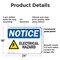 Signmission Electrical Hazard OSHA Notice Sign, Plastic, 24in W x 18in L, 2PK OS-2PACK-NS-P-1824-L-11651 - alternate 3